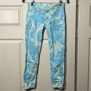 Hudson Psychedelic Swirl Super Skinny Jeans. Size-24. New with Tags.
